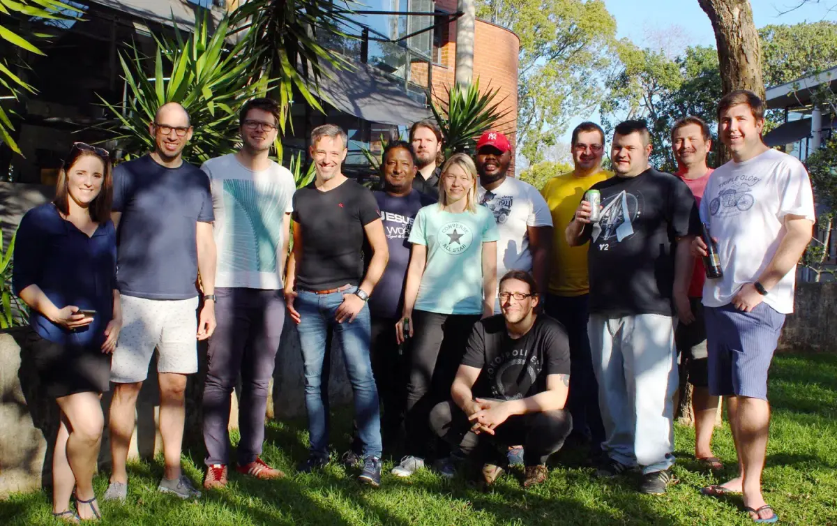 The Codeo team at a braai